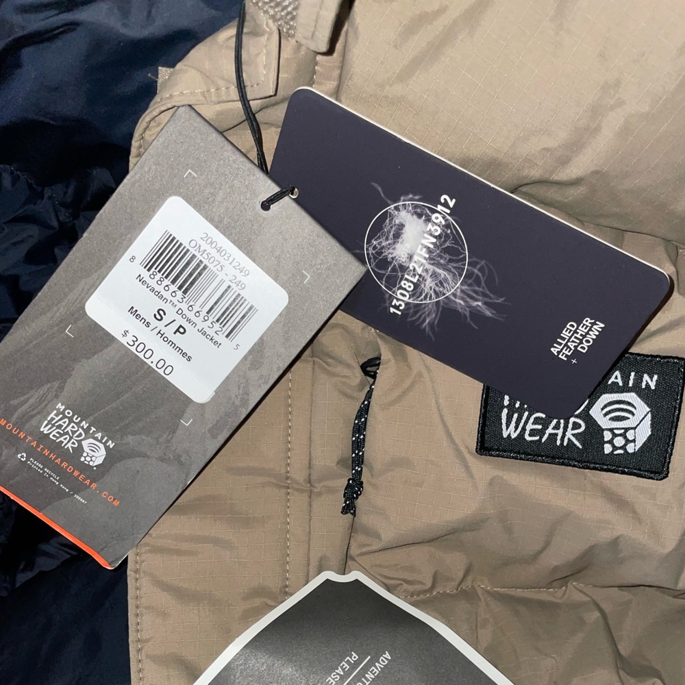 Mountain Hardwear MEN'S NEVADAN™ DOWN JACKET trail dust tan warm winter coat new